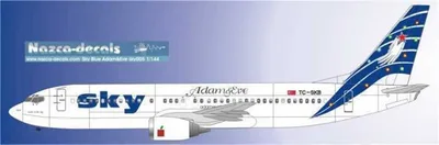 SKY005 1/144 SKY B737-400 BLUE