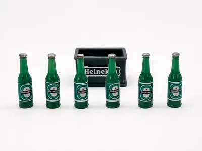 HEINEKEN MEŞRUBAT KASASI VE ŞİŞELERİ FİGÜRÜ