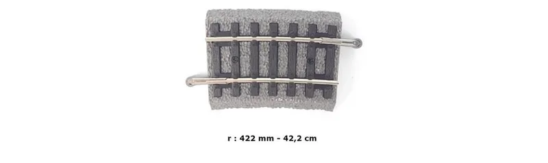 PIKO A-Track w. Roadbed R2 422 7,5 PU6