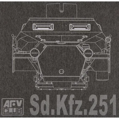 AFV Club AC35005 1/35 Sd. Kfz.251 Şeffaf Periskop Demonte Plastik Maketi