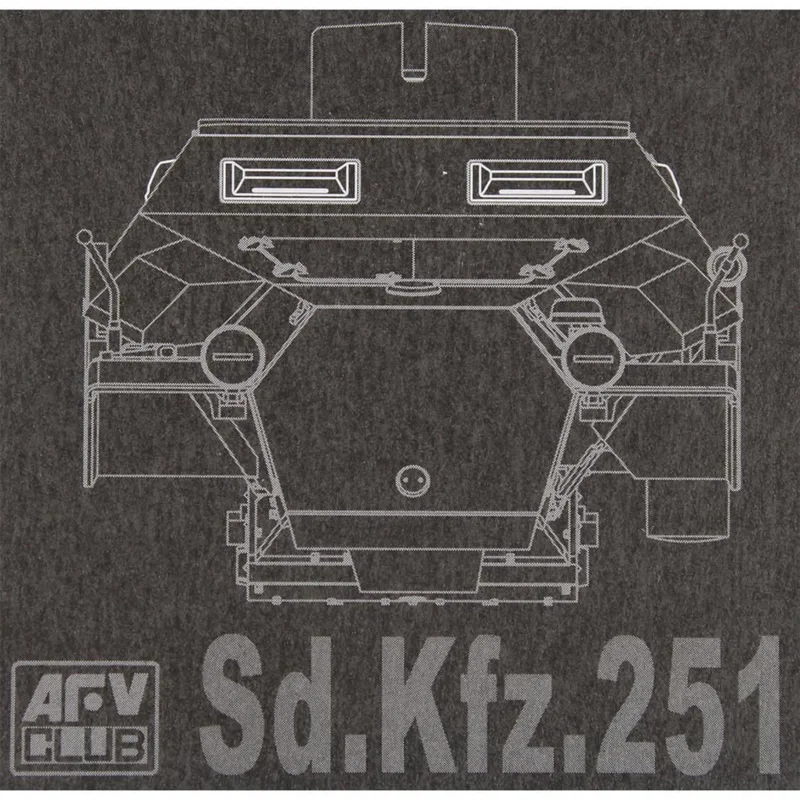 AFV Club AC35005 1/35 Sd. Kfz.251 Şeffaf Periskop Demonte Plastik Maketi