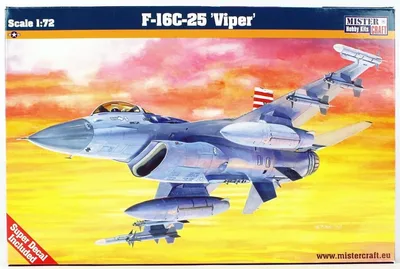 Mistercraft D064 1/72 F-16C-25 (Engerek) Savaş Uçağı Demonte Plastik Maketi