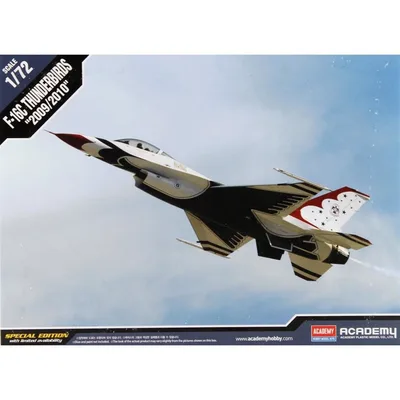 Academy 12429 1/72 F-16C Thunderbirds Savaş Uçağı Demonte Plastik Maketi