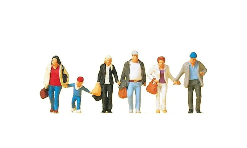 Preiser 10516 1/87 Ölçek gehende reisende Figürleri