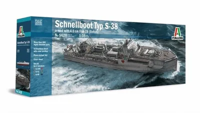Italeri 5620S 1/24 Schnellboat TYP S-38 Torpido Gemisi Demonte Plastik Maketi
