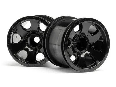 1/10-1/16 2.2'' WARLOCK WHEEL BLACK (2.2in/2pcs)