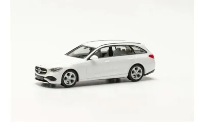 Herpa 421010 1/87 Ölçek MB C-Klasse Steyşin, Polar Beyaz, Sergilemeye Hazır Model Araç