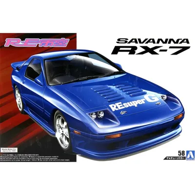 05580 1/24 RE AMEMIYA FC3S RX-7 '89