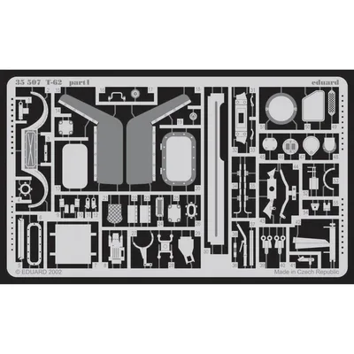 EDUARD 35507 1/35 T-62 FOR TAMIYA 3518 Maket Detay