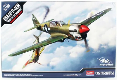 Academy 12341 1/48 USAAF P-40N (Battle ofImphal) Savaş Uçağı Demonte Plastik Maketi