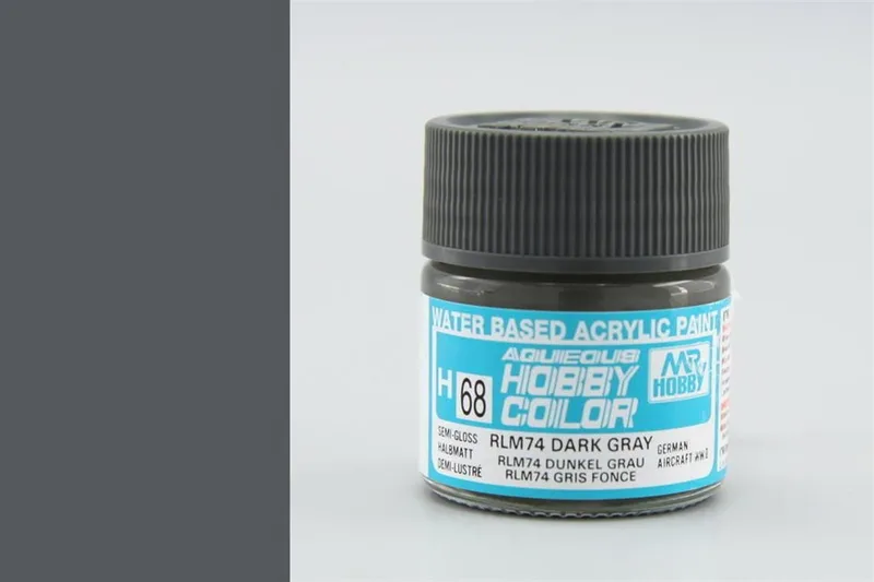 Gunze H068 10 ml. RLM74 Dark Gray, Aqueous Serisi Maket Boyası