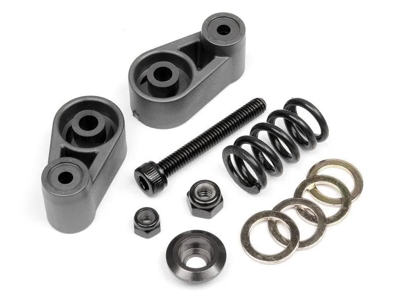 SERVO SAVER SET (GUNMETAL) Baja 5B/5T/5SC