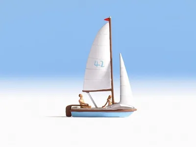 Noch 16824 1/87 Yelkenli Tekne Figürü