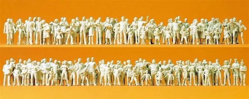 Preiser 16343 1/87 Ölçek passanten. zuschauer. 130 unb Figürleri