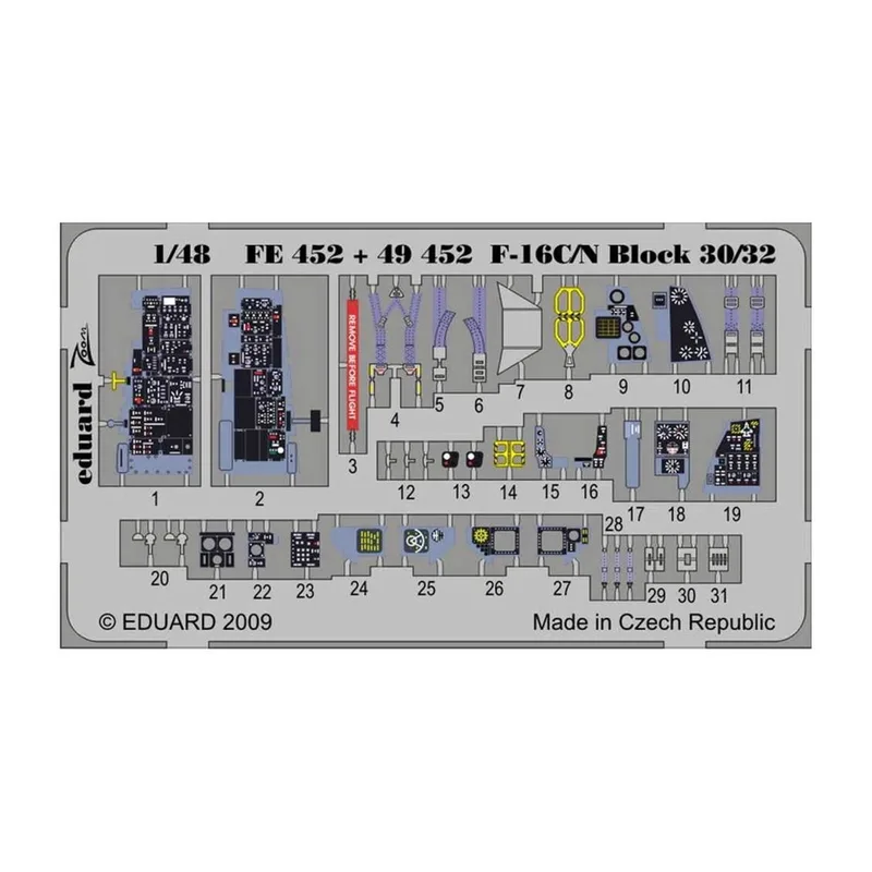 EDUARD FE452 1/48 F-16C/N Block 30/32 S.A. FOR TAM