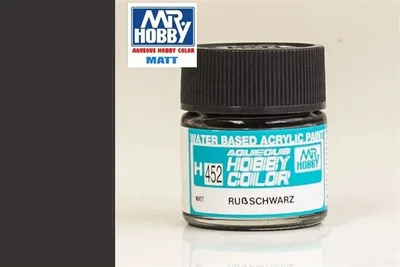 Gunze H452 10 ml. Soot Black, Aqueous Serisi Maket Boyası