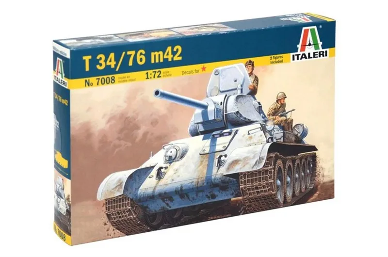 Italeri 7008S 1/72 T 34/76 Rus Tank Demonte Plastik Maketi