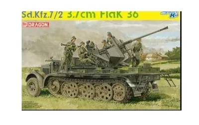 Dragon 6541 1/35 Ölçek Sd.Kfz.7/2 3.7cm FlaK 36 Uçaksavar Kamyonu Plastik Model Kiti