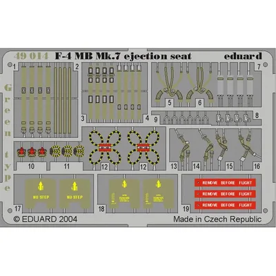 EDUARD 49014 1/48 F-4 ejection seat green FOR HASE