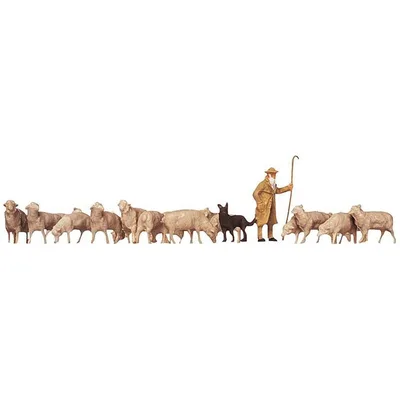 Faller 154001 1/87 Koyun, Çoban Ve Köpek Figürleri