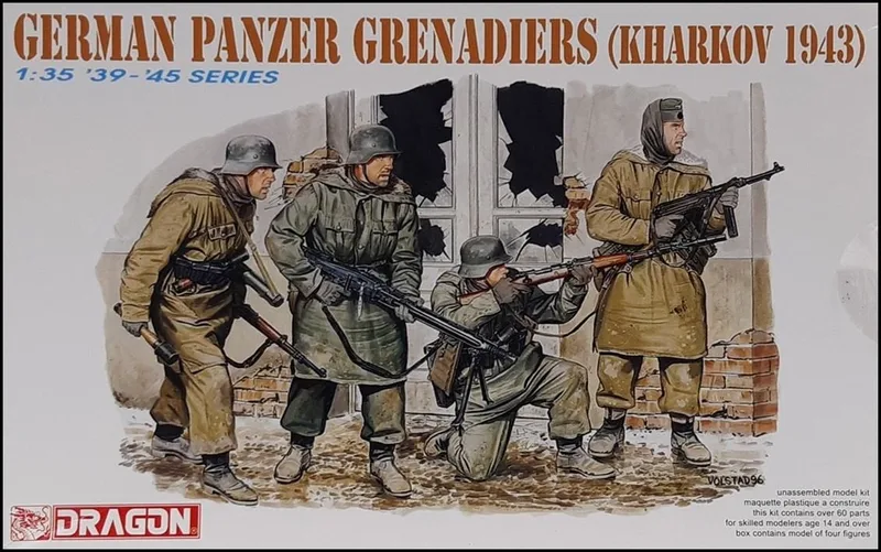 Dragon 6059 1/35 Ölçek Alman Bombacılar (Kharkov 1943) Asker Figürleri Plastik Model Kiti