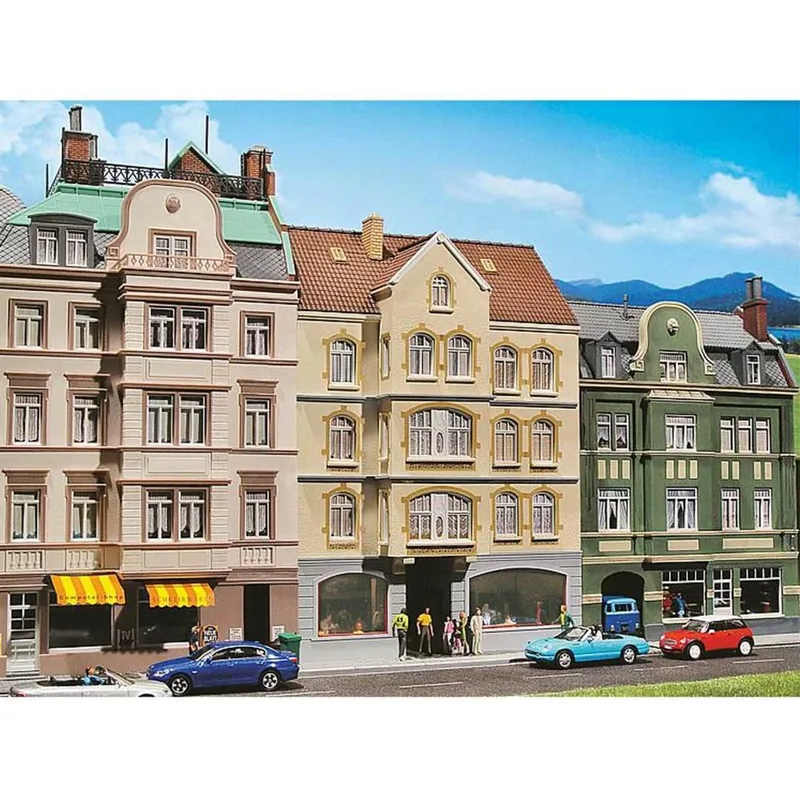 Faller 130447 1/87 Restaurantlı Apartman Demonte Plastik Maketi