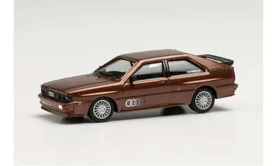 Herpa 033336-005 1/87 Ölçek Audi Quattro, Metalik Gümüş, Sergilemeye Hazır Model Araç