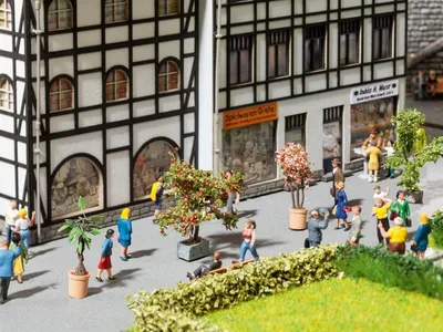 Noch 14020 Saksı Bitkileri, 3 Adet, Diorama Malzemesi