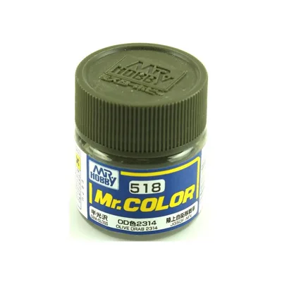 Gunze C518 10 ml. Olive Drab 2314, Mr.Color Serisi Maket Boyası