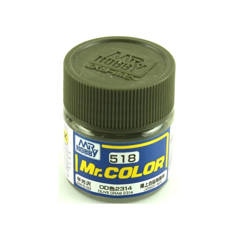 Gunze C518 10 ml. Olive Drab 2314, Mr.Color Serisi Maket Boyası