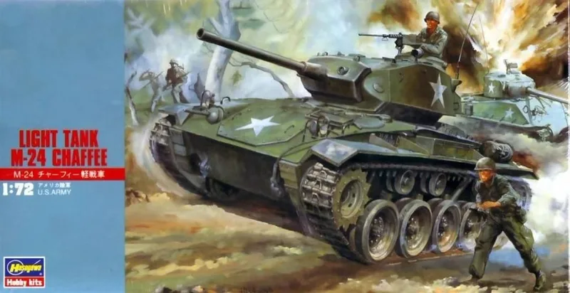 Hasegawa MT19 31119 1/72 Ölçek M24 Chaffee Light Tank Plastik Model Kiti