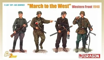 Dragon 6703 1/35 Ölçek March To The West (Batı Cephesi 1940) Asker Figürleri Plastik Model Kiti