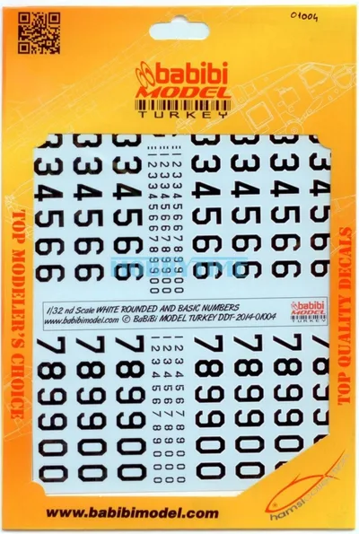 Babibi DBT01004 1/48 F-5 A, Pençe Filo, Dekal Çıkartma