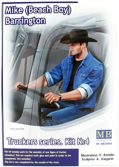 MasterBox 24044 1/24 Ölçek, Kamyon Sürücüsü Serisi, Mike, Plastik Figür Kiti