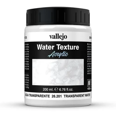 Vallejo 26201 200 ml. Transparent Water (Renksiz), Diorama Su Dokusu Yapma Boyası