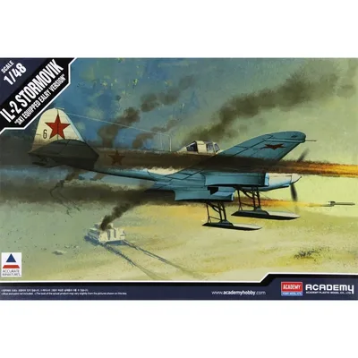 Academy 12286 1/48 IL-2 Stormovik W/SKIS Demonte Plastik Maketi