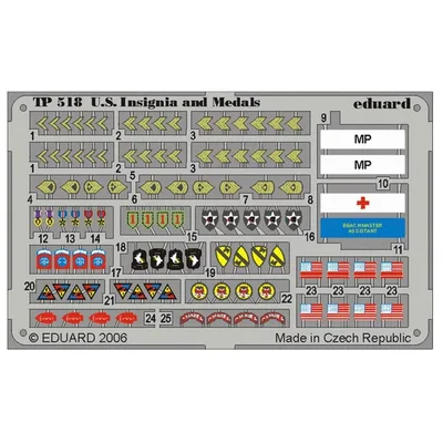EDUARD TP518 1/35 US Insignia and Medals WWII Make