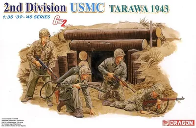 Dragon 6272 1/35 Ölçek USMC 2.Tümeni (Tarawa 1943) Asker Figürleri Plastik Model Kiti