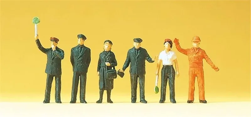 Preiser 14140 1/87 Ölçek Demiryolu Personeli (DB 1989) Figürleri