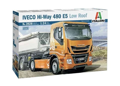 Italeri 3928S 1/24 IVECO Hi-Way 480 E5 (Low Roof) Çekici Demonte Plastik Maketi
