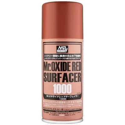 Gunze B525 170 ml. Mr.Primer 1000, Oksit Kırmızı, Sprey Astar Maket Boyası