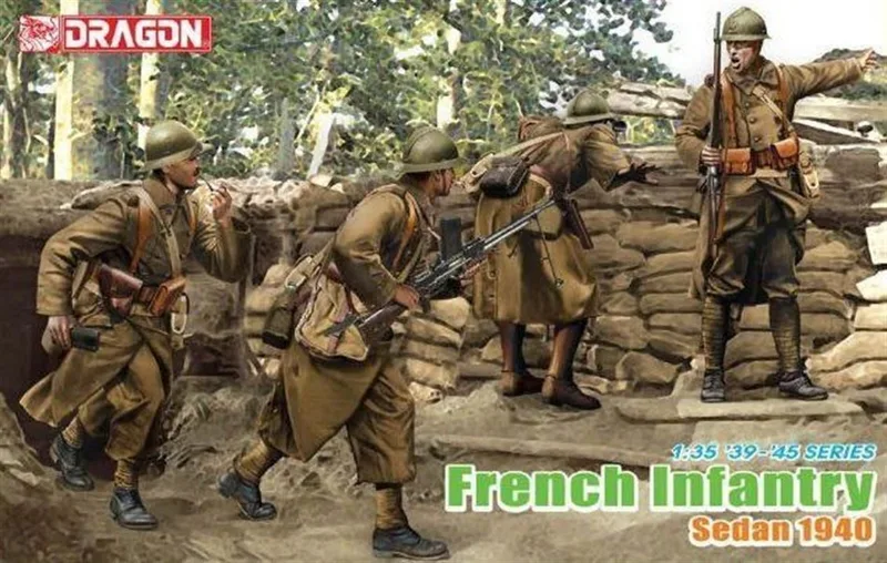 Dragon 6738 1/35 Ölçek Fransız Piyadesi (Sedan 1940) Asker Figürleri Plastik Model Kiti