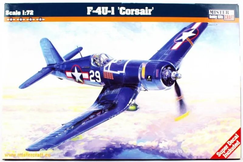 Mistercraft D205 1/72 F-4U-1A Corsair Savaş Uçağı Demonte Plastik Maketi