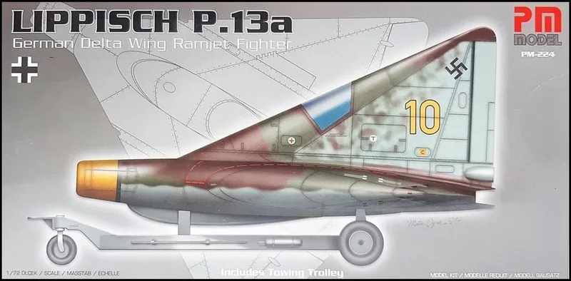 PM Model 224 1/72 LIPPISCH P.13a Savaş Uçağı Demonte Plastik Maketi