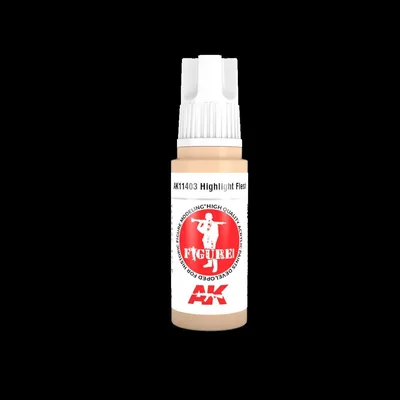 AK Interactive 11403 17 ml. Highlight Flesh, Figürler için Akrilik Maket Boyası