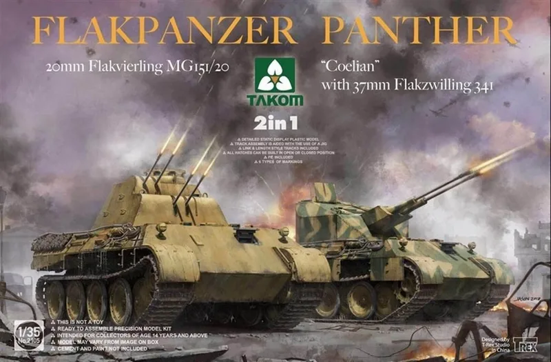 Takom 2105 1/35 Flakpanzer Panther “Coelian” Maket