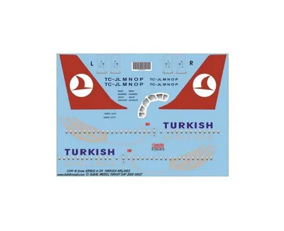 Babibi DAT01027 1/144 Thy, Airbus A319, Dekal Çıkartma