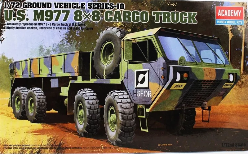 Academy 13412 1/72 Amerikan Askeri Kamyon M997 8x8 Oshkosh Demonte Plastik Maketi