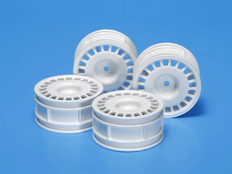RALLY DISH WHEELS 4PCS. (WHITE, 26mm/+2)