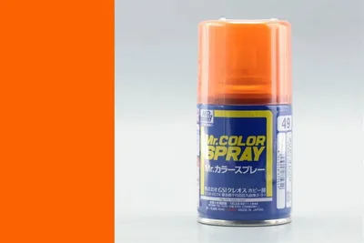 Gunze S049 100 ml. Clear Orange, Sprey Mr.Color Serisi Maket Boyası